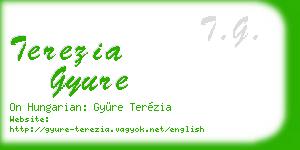 terezia gyure business card